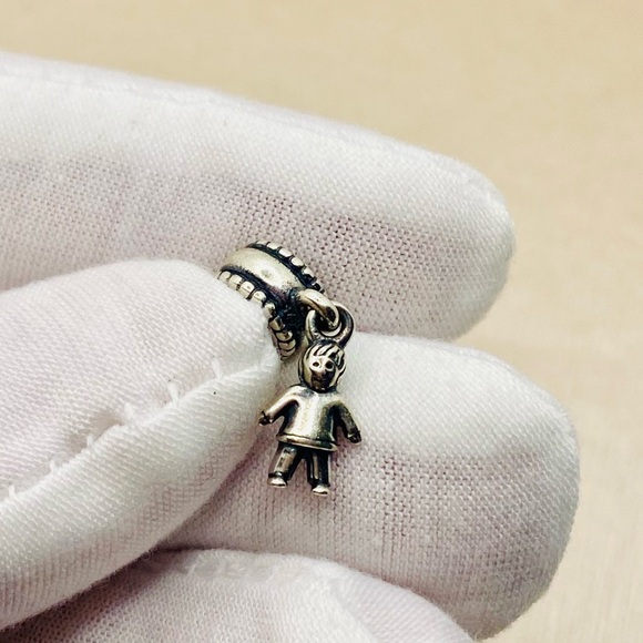 EUC Pandora 790859 Sterling Silver Boy Dangle Family Charm - Picture 4 of 7